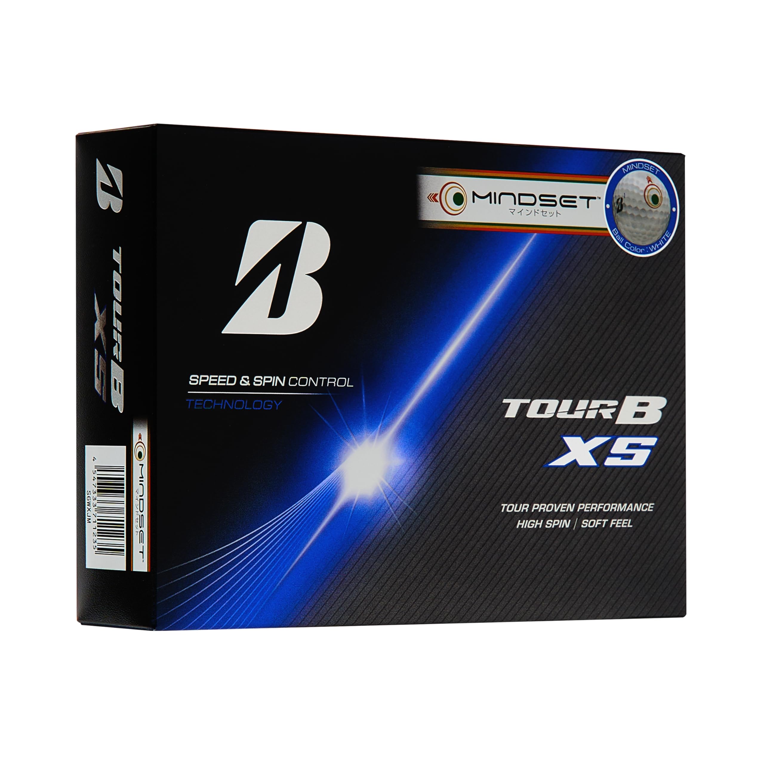 BRIDGESTONE(ブリヂストン)ゴルフボール TOUR B XS 2026年モデル 12球入 ホワイト マインドセット S6WXJM