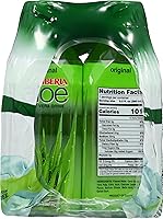 Vista 3 de Iberia Bebida de jugo de aloe vera, original, 9.5 onzas líquidas (paquete de 6), con pulpa de aloe pura, sin Aloína, sin sabores artificiales