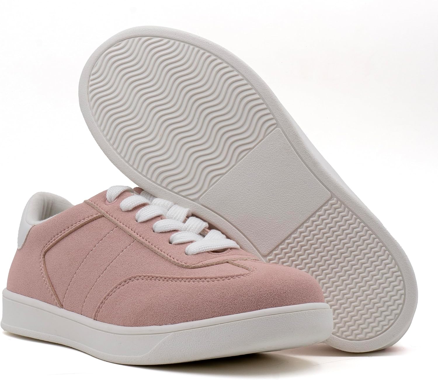 Women's Lace Up Trendy Sneaker Classic Fashion Low Top Walking Shoes - Picture 91 of 109