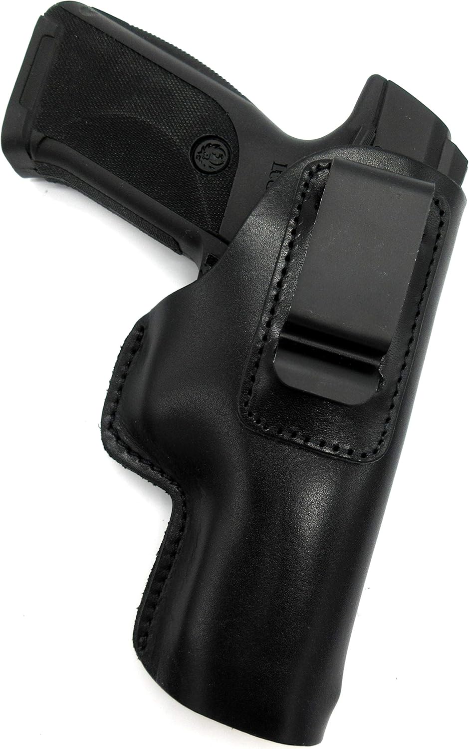 by CEBECI Right Hand Inside Pants Concealment Holster Black Leather for Ruger SR22 4.5", SR45 4.5", Remington RP45 4.5"