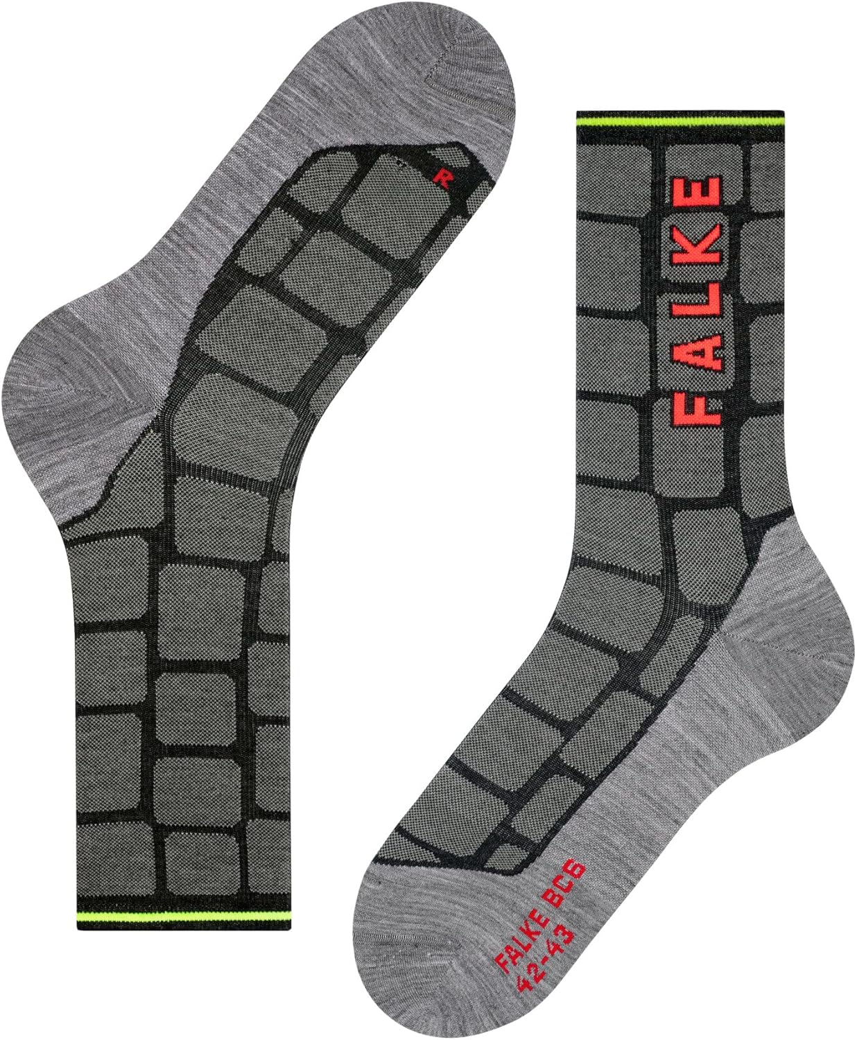FALKE Unisex BC6 Pro Cobblestone Cycling Socks, 1 Pair - Image 6