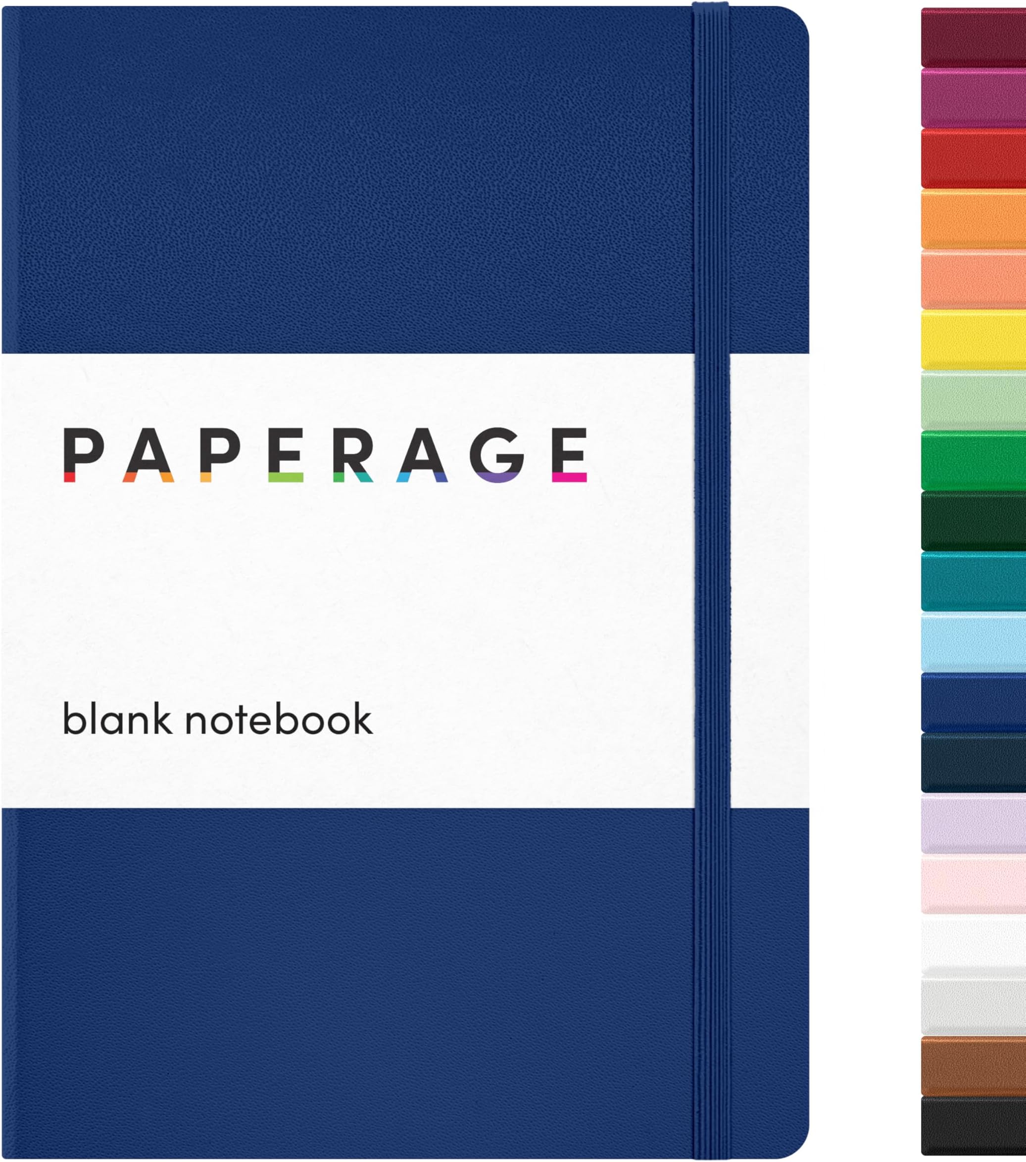 Blank Journal Notebook, (Royal Blue), 160 Pages, Medium 5.6 in x 8 in - 100 GSM Thick Paper – Hardcover Journaling Notebook for Work, School, Note Taking or Sketching