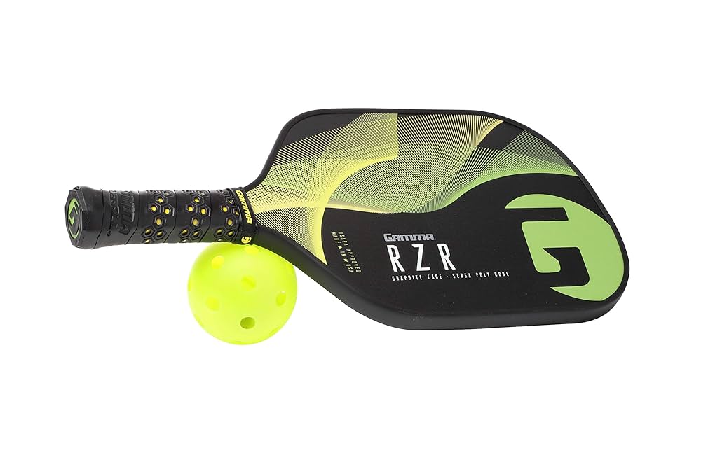【お値下げしました】Gammaピックルボール　paddle！ブルー 即納】 GAMMA ピックルボールパドル FUSION POWER (ブルー