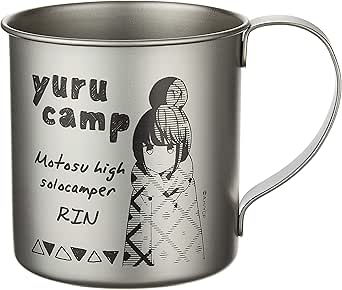 コスパ ゆるキャン△ 志摩リン ステンレスマグカップ 約H7.5×φ7.5cm