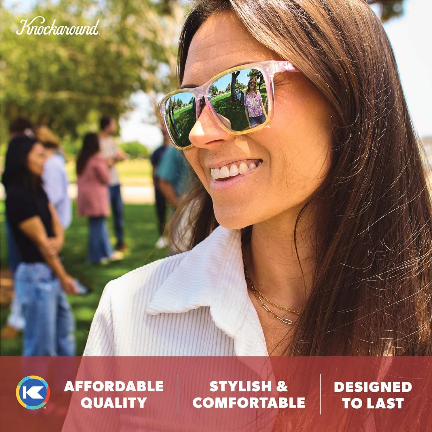 Knockaround Fast Lanes Polarized Lightweight Sunglasses for Men & Women - UV400 Protection