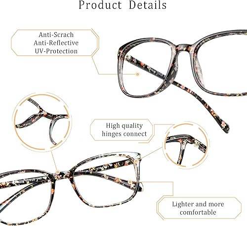 Miniatura 3 de LifeArt 2 pares de anteojos de bloqueo de luz azul, antifatiga ocular, anteojos de lectura para computadora, anteojos de juegos, gafas de