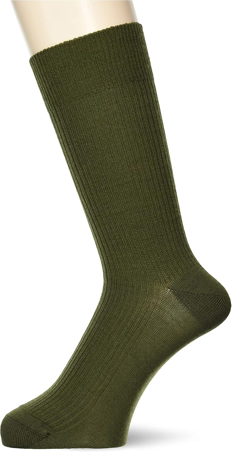 [グンゼ] 靴下 ソックス BODYWILD ボディワイルド メリノウール サポート ビジネス 無地 クルー丈 メンズ