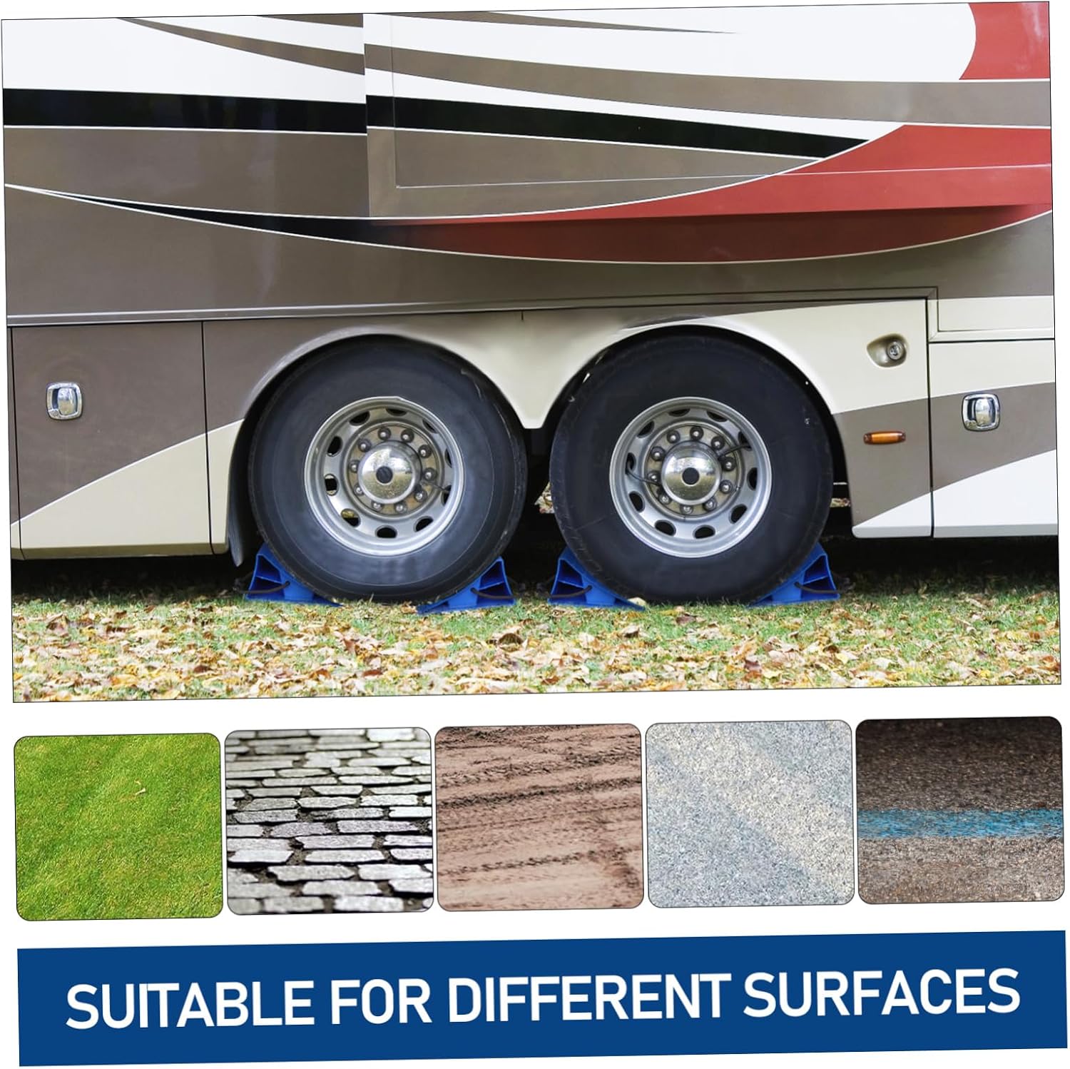 2pcs Wheel Chocks for Trailer Leveling Blocks Car Trailer Ramps Oil Changing Ramps Car Heavy Duty