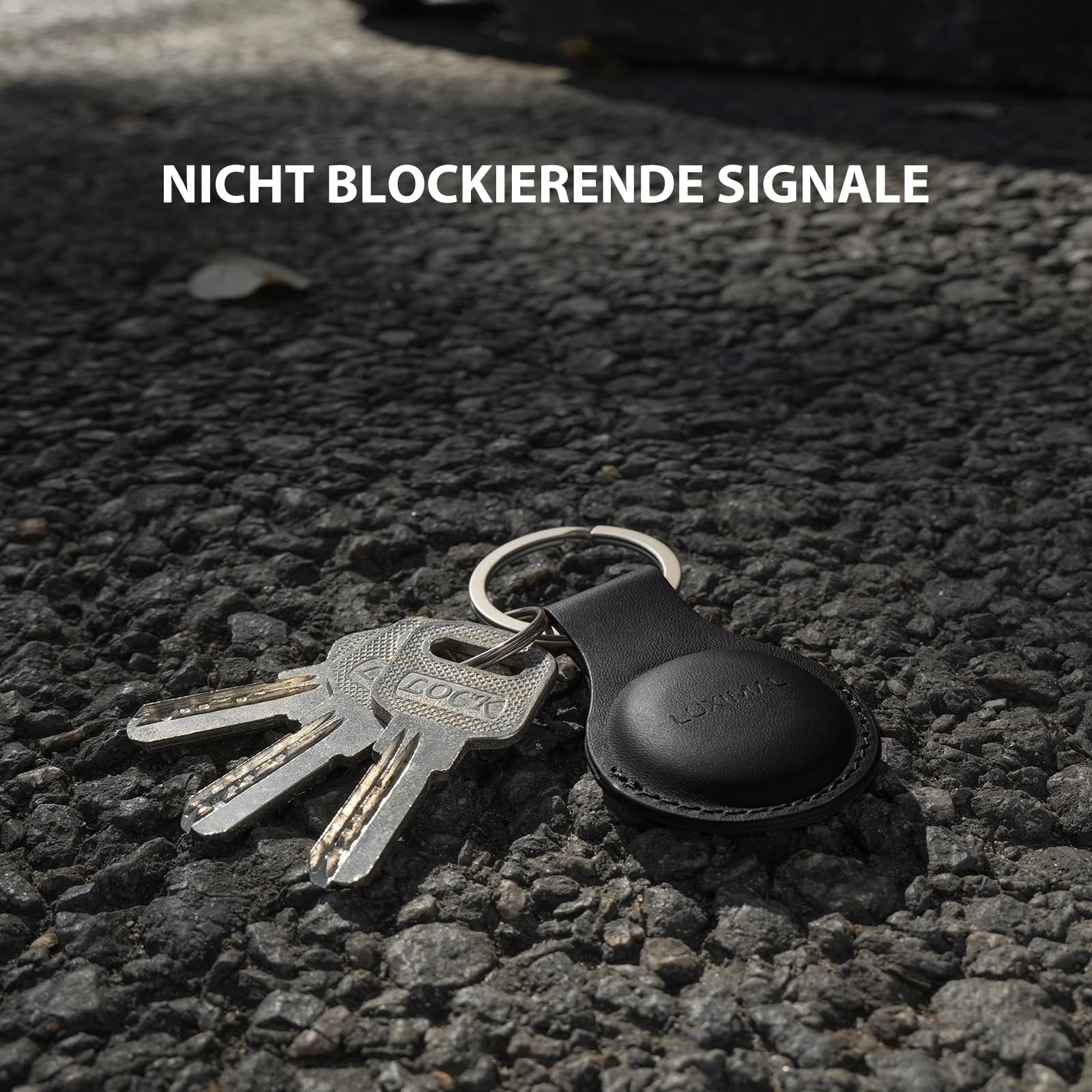 Custodia Airtag Impermeabile IP68 ONEONTA - Portachiavi Resistente Con 4 Viti, Nero - Foto 3