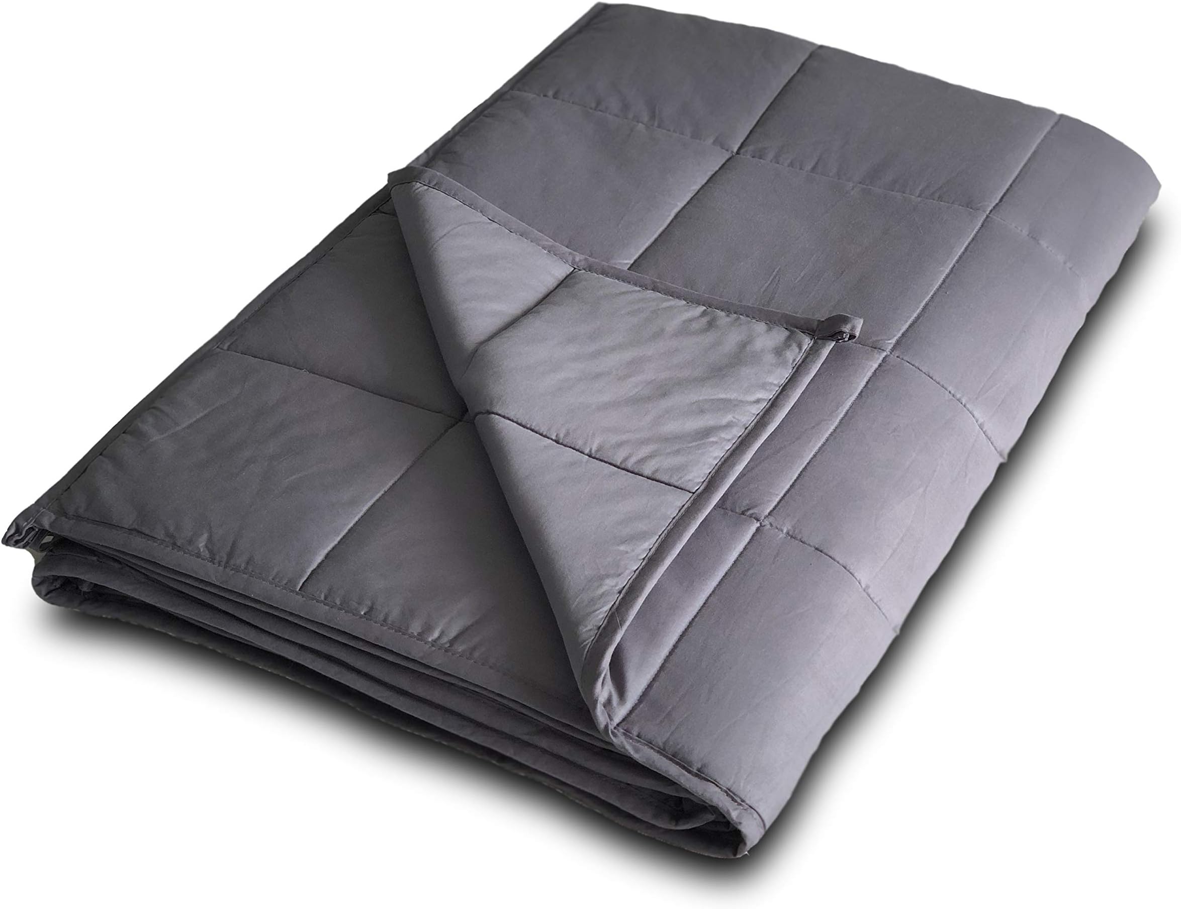 DensityComfort Premium Adult Weighted Blanket | 15 lbs Queen Size 60x80 | 100% Safe Certified Oeko-TEX Cotton | Heavy Sensory Comforter Blanket - Hypoallergenic