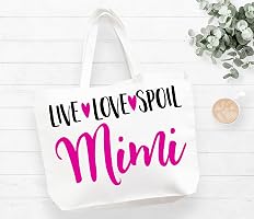 Mimi Canvas Tote Bag - Selfless Loving Caring Kind Grandma Gift, 18x15 Inches, Book Bag Or Travel Tote - View #9