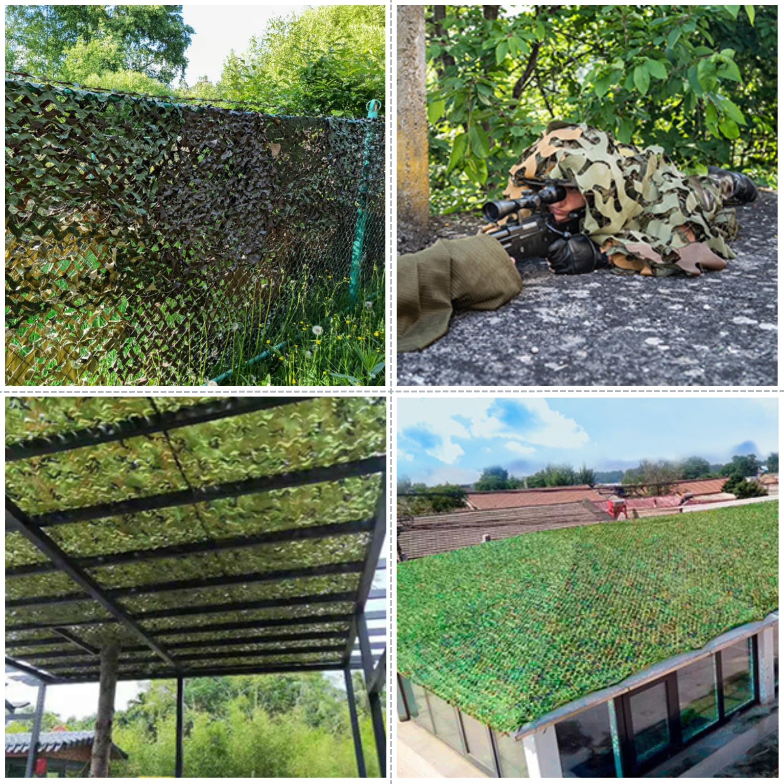 Greensen Red de Camuflaje de 10 x 10, protección Solar, Camuflaje, Camuflaje, Camuflaje, Camuflaje, Camuflaje, ejército, Red de Ocio, Camping, Exterior, para Caza, Fuego, decoración Militar