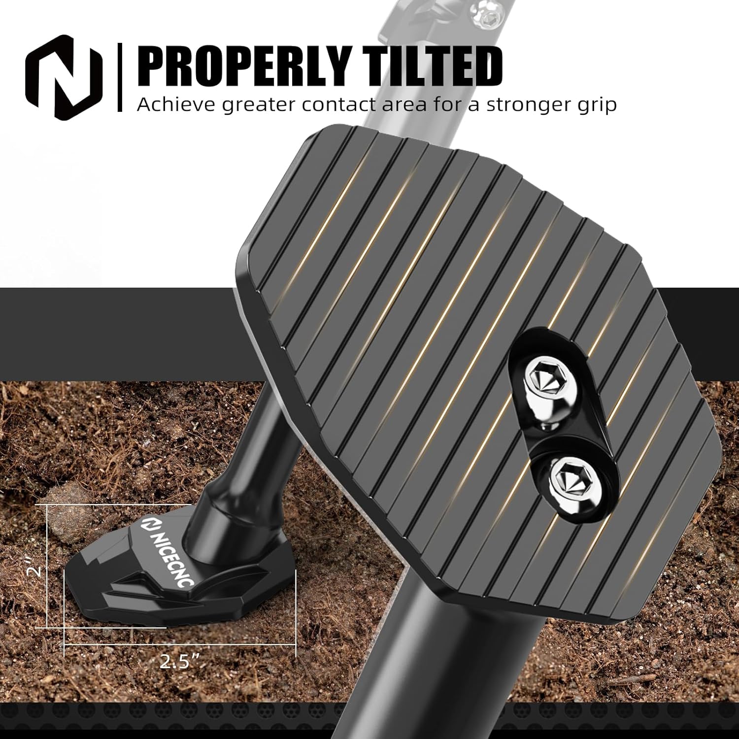 NICECNC Kickstand & Banjo Bolt Compatible with Honda XR650L 1993-2024