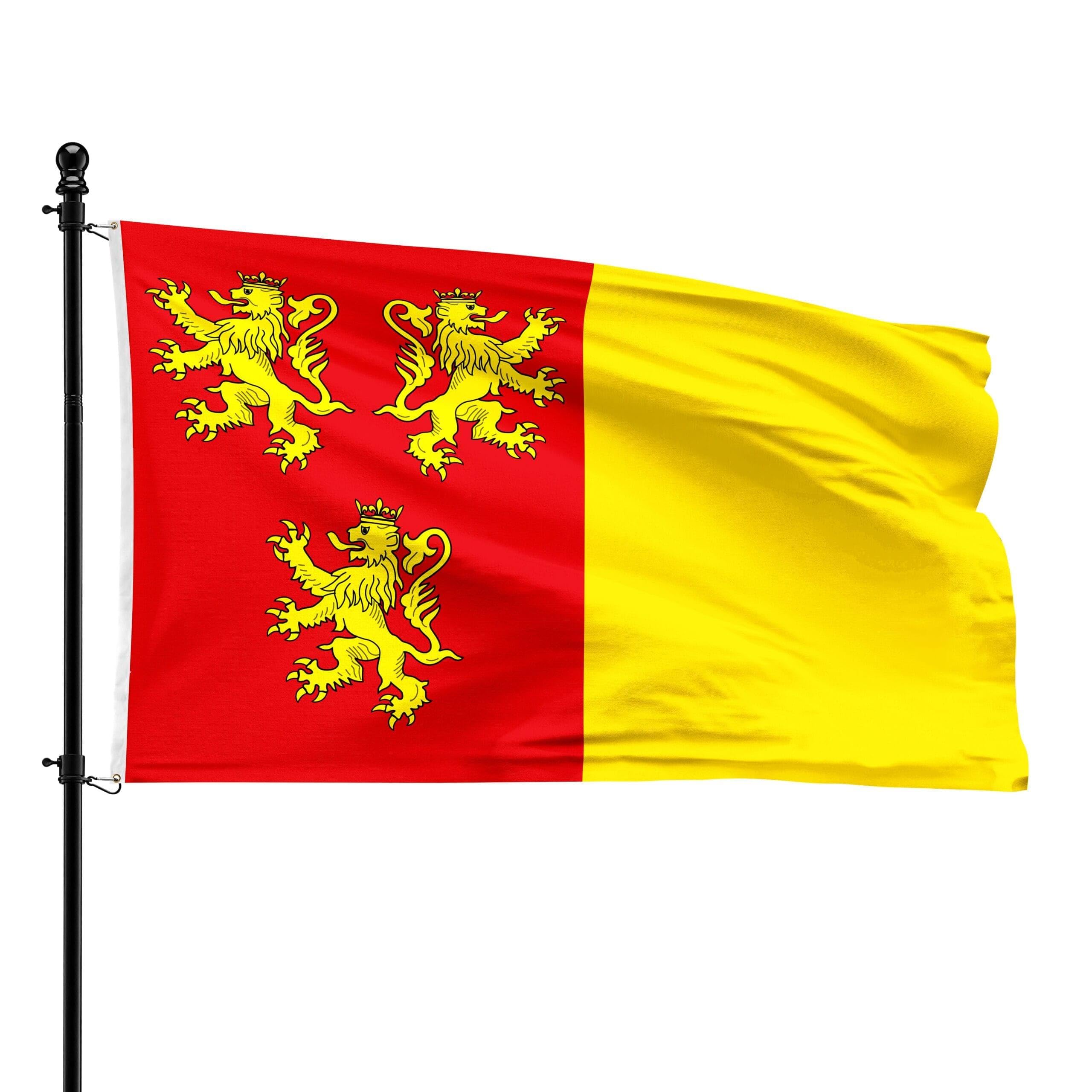 Bandera de Chièvres de alta calidad con costuras reforzadas de 90x150 cm