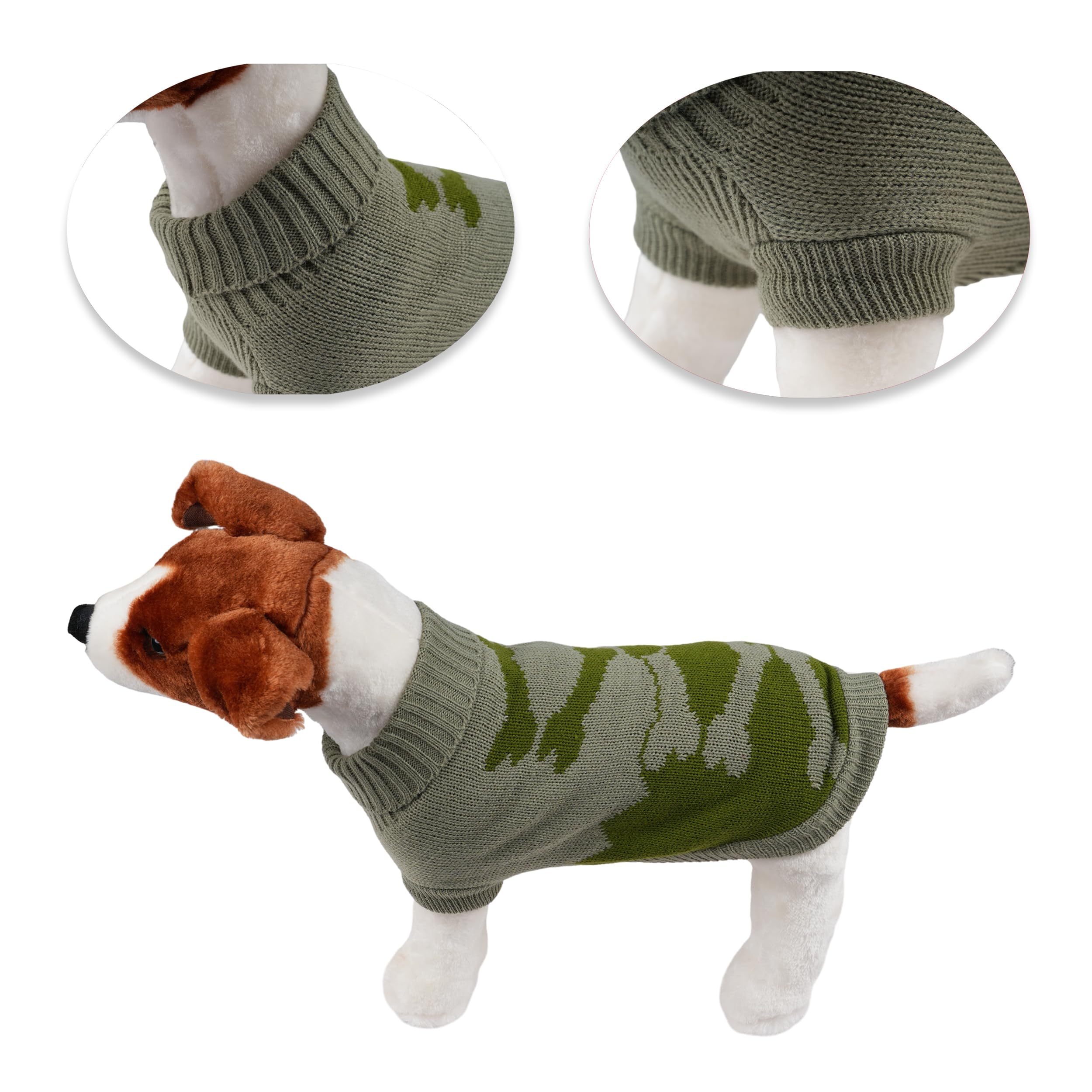 Wintertrui voor kleine en middelgrote honden, zacht wollen vest, warme trui voor huisdieren (rood/grijs, maat 30 cm Wintertrui voor kleine en middelgrote honden, zacht wollen vest, warme trui voor huisdieren (rood/grijs, maat 30 cm