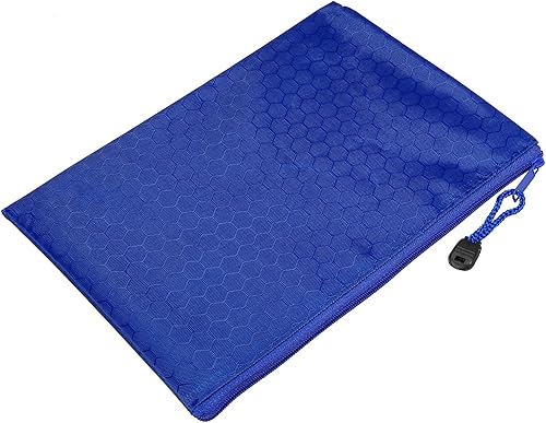 PATIKIL Bolsas impermeables con cremallera, paquete de 10 unidades tamaño A5 para documentos organizador de almacenamiento para suministros de
