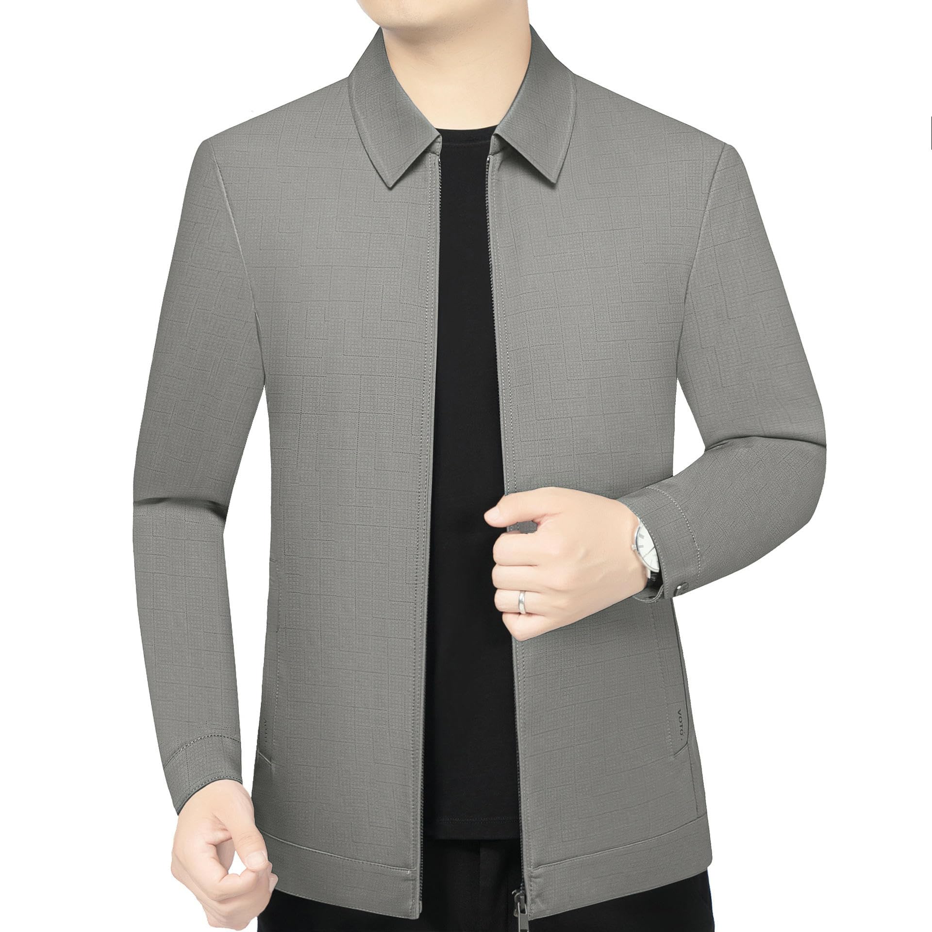 Giacca da uomo primavera autunno colletto alto medievale classico confortevole casual