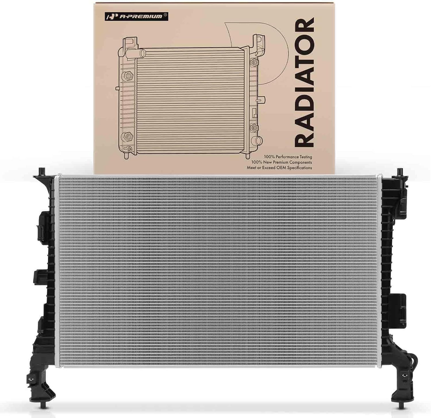 A-Premium Engine Coolant Radiator Assembly Compatible with Hyundai Sonata 2020 2021 2022 2023 2.0L