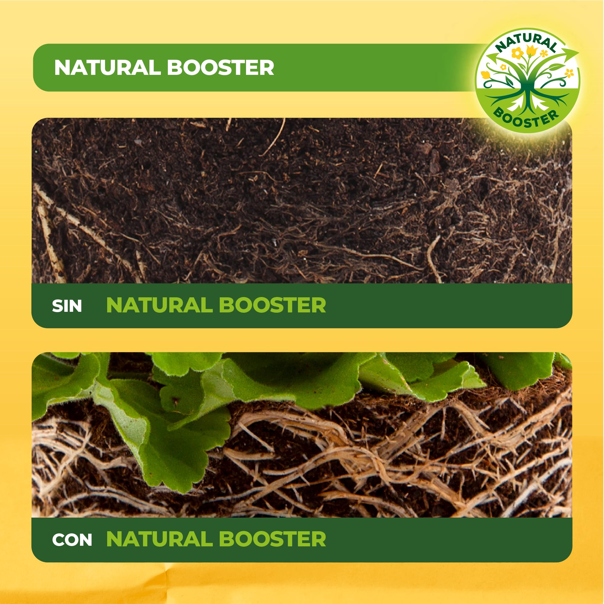 Solabiol Abono para huerto, 100% orgánico con estimulador radicular para una mejora de la cosecha, amarillo