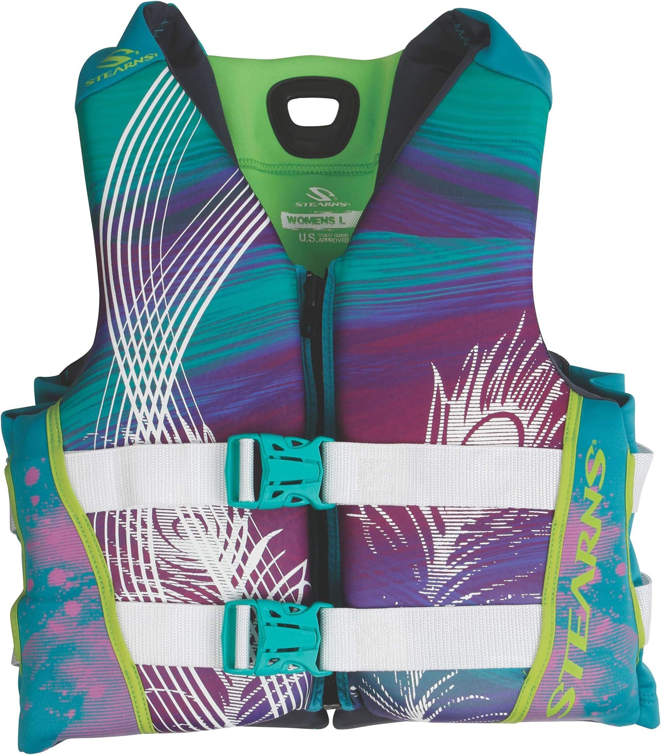 STEARNS Women's V1 Series Hydroprene Life Vest, USCG Approved Type III Life Jacket with Sculpted Back Design & Comfortable Materials, Great for Boats, Swimming, Watersports, & More