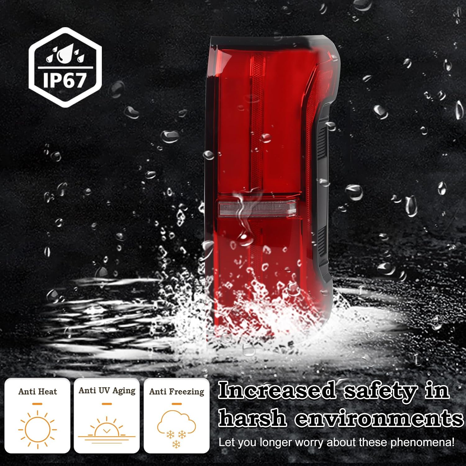 RH 81560-AK020 W/o Tailgate Switch Tail Light Fit for 2024 2025 Toyota Tacoma Limited LED Brake Stop Lamp Right Passenger Side Rear Lamp Assembly Door-manual Type 81560AK020