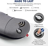 Vista 6 de Hikenture Almohada inflable para campamento, almohada lavable para mochilero para dormir, almohadas inflables ultraligeras con funda extraíble