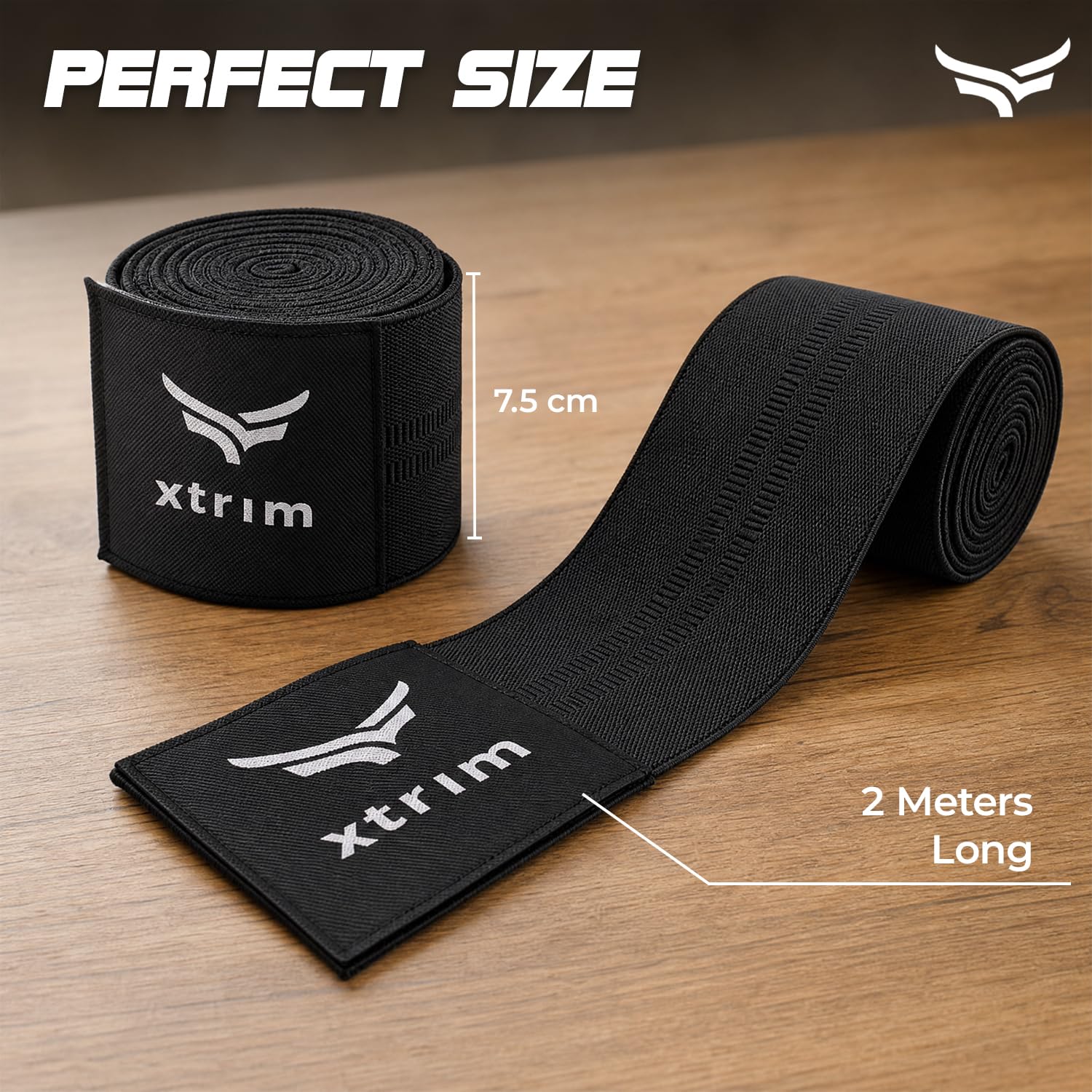 Xtrim Knee Support Wrap - Strength & Stability -4 Xtrim Knee Support Wrap - Strength & Stability -4