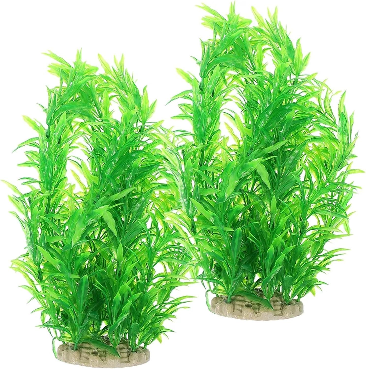 2Pcs Large Artificial Aquarium Plants Soft Water Grass Decor Betta Fish Hiding Habitat Underwater Landscape Ornament