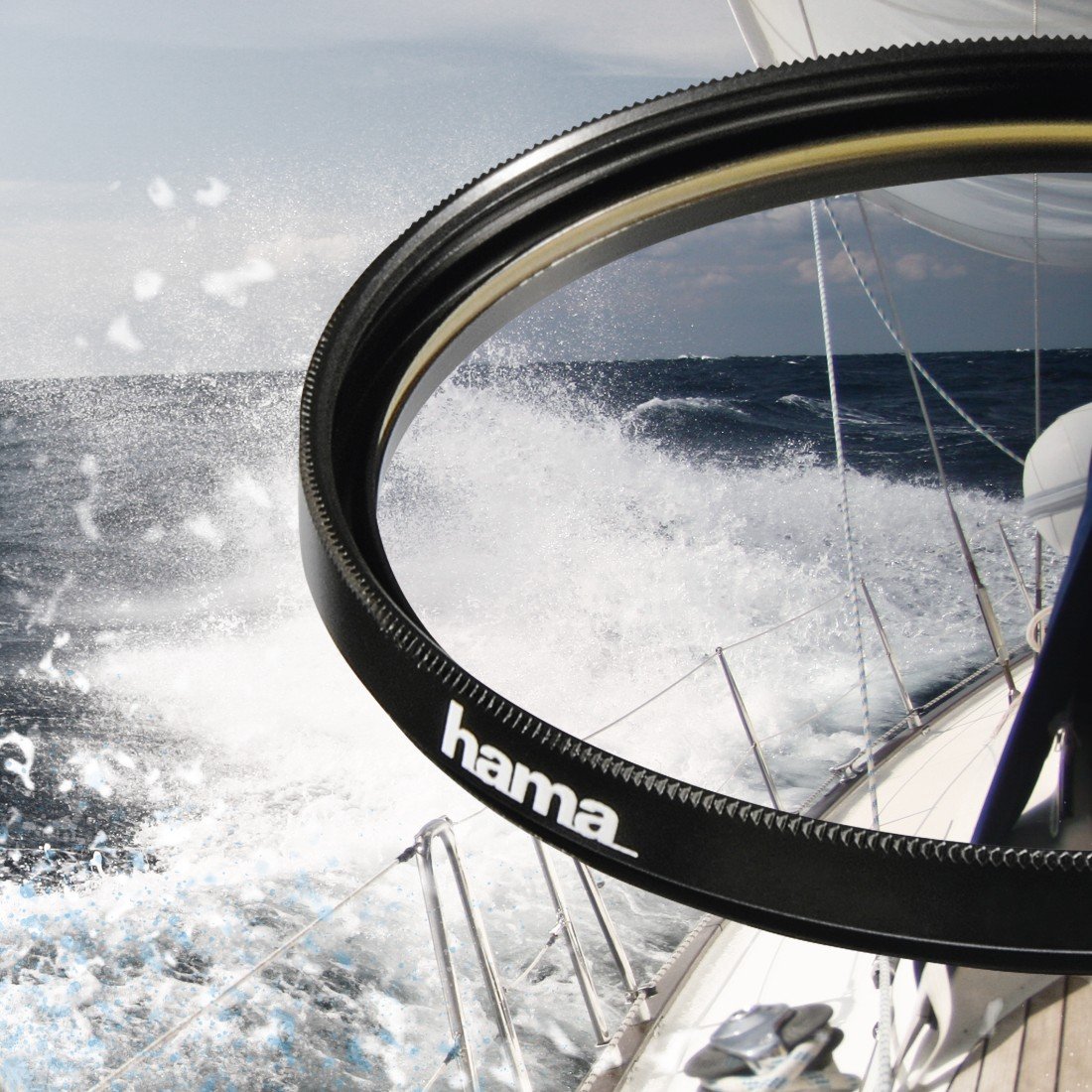 Hama UV Filter 390 over a sea landscape