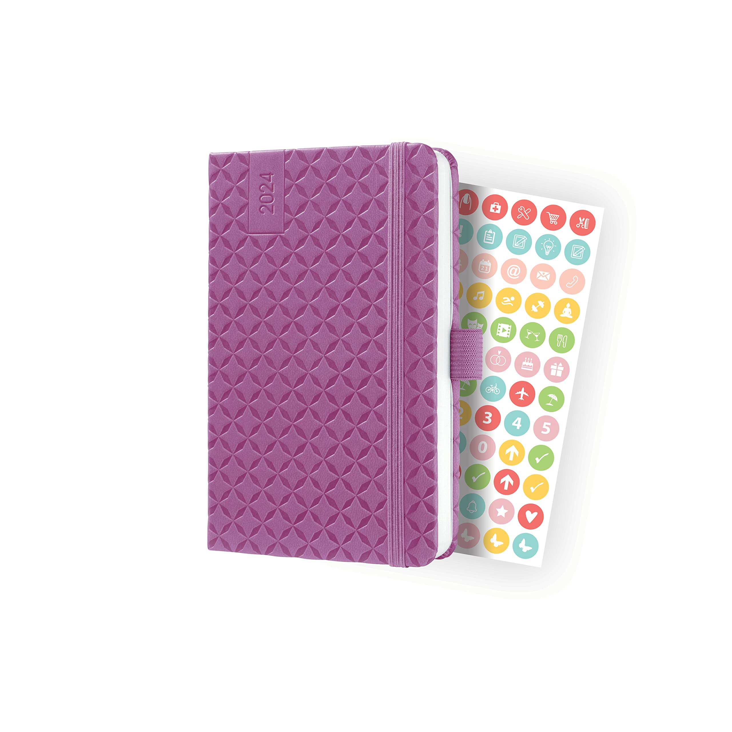 Agenda A6 SIGEL J4126 Jolie Agenda Semainier 2024, Couverture Rigide, 9,5 X  15 Cm, 174 Pages, Vert Menthe Agenda 2026 Poche, image size:2560x2560