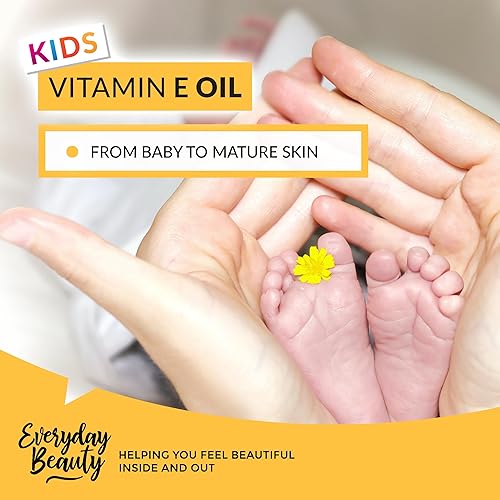 Miniatura 4 de Aceite orgánico de vitamina E Aceite de masaje nutritivo para bebés para hidratar la piel seca Sin fragancia y totalmente natural a base de