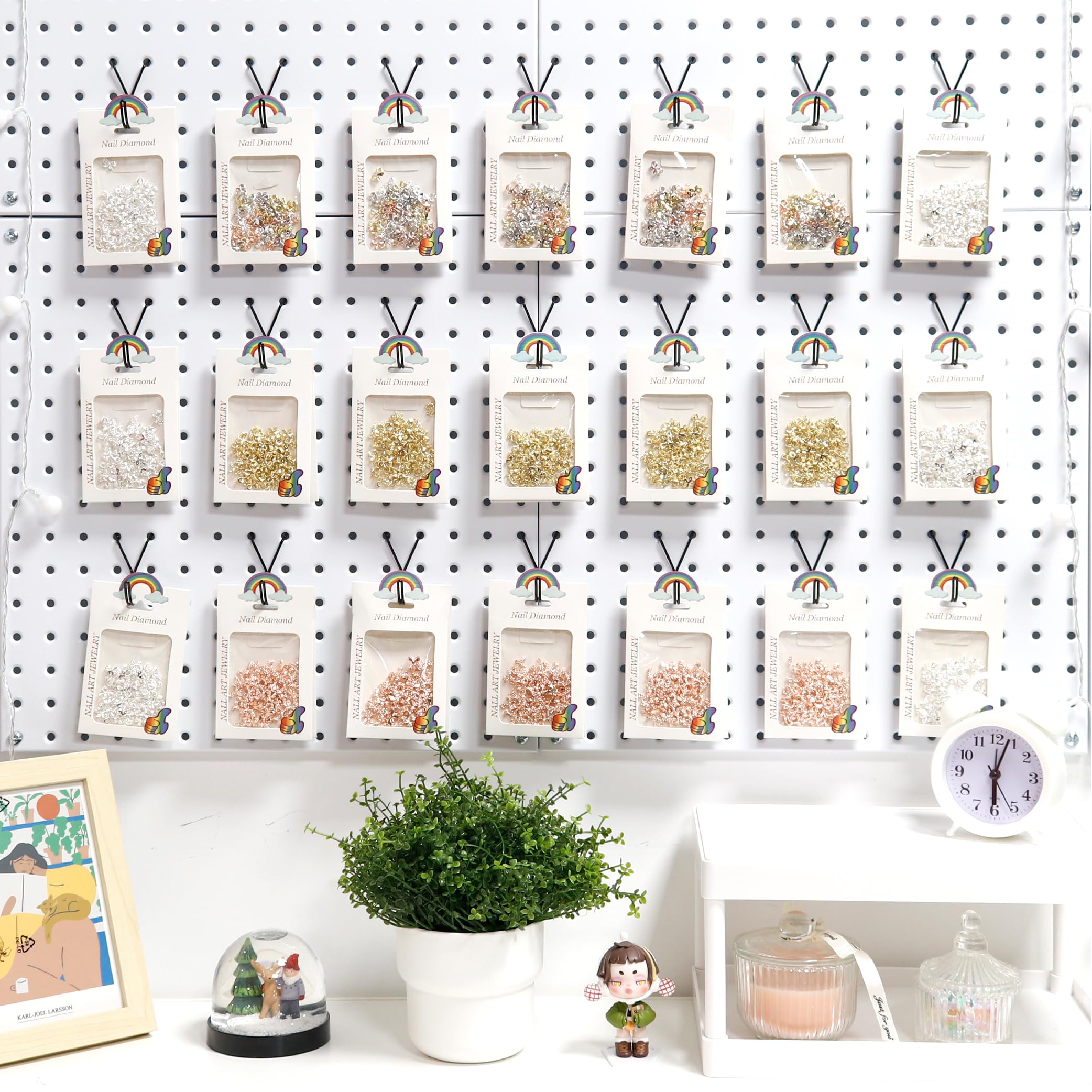 HUHOLE 40 Pack 1 Inch Black Pegboard J Hooks — Amazon image 5