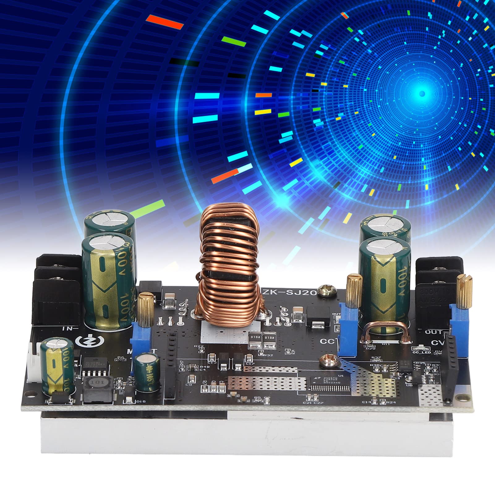 DC-DC Buck Converter 12-80V To 2.5-50V, 20A Adjustable Step Down Voltage Regulator Module