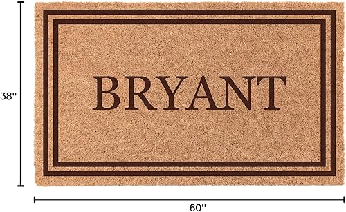 Miniatura 3 de COCO MATS 'N MORE Tapete de puerta personalizado para exteriores o interiores, se adapta a puertas dobles, Estados Unidos, tapete delantero