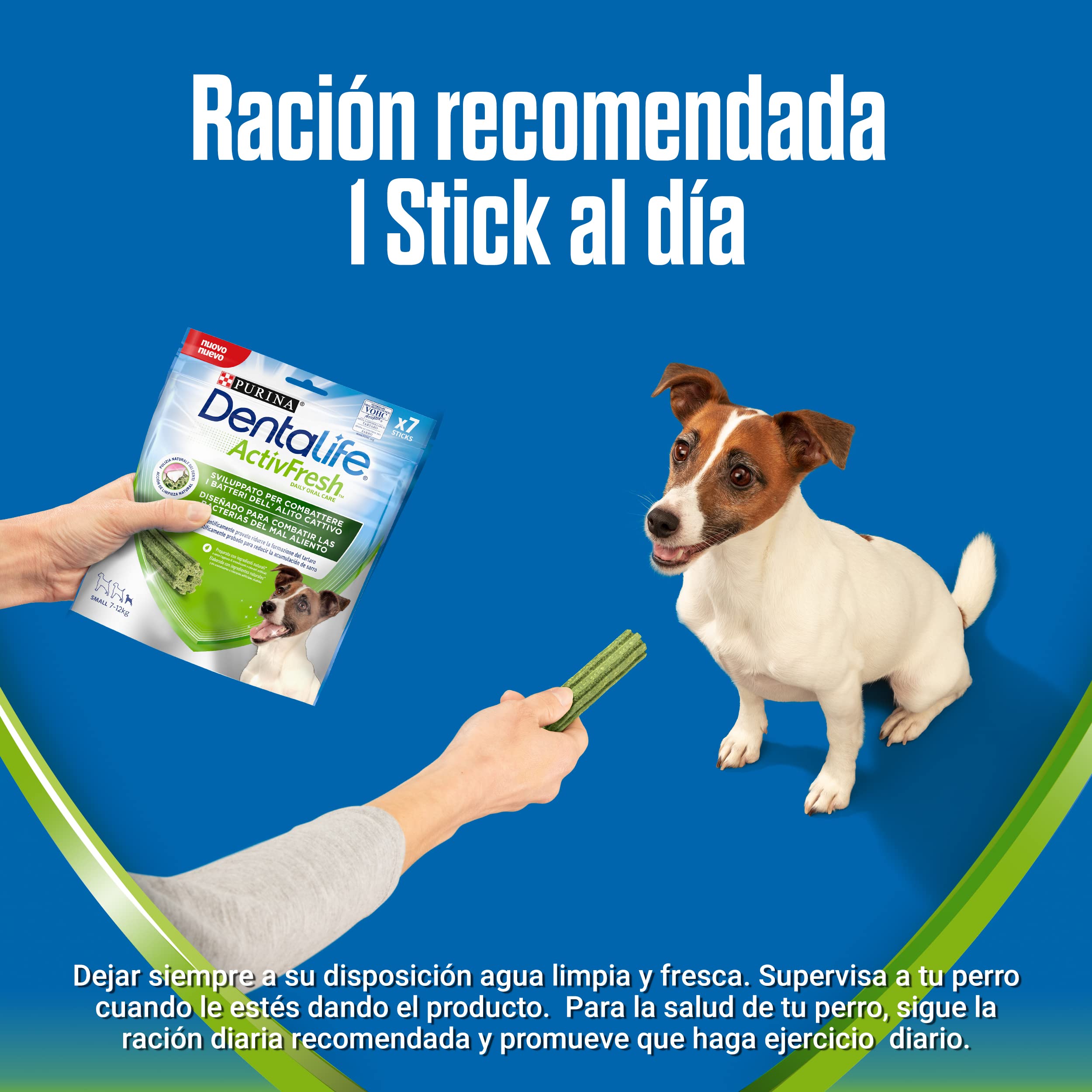 Dentalife Activfresh Small Lot de 6 sachets de 7 bâtonnets de friandises pour petit chien 42 bâtonnets