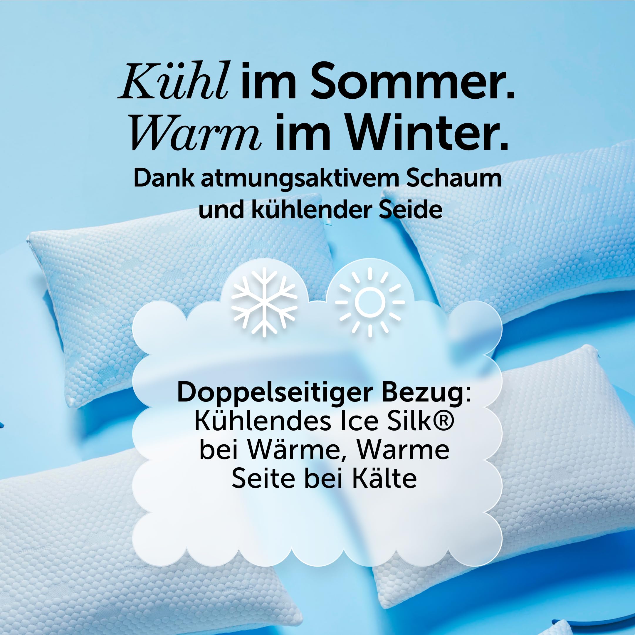 Cloudpillo Memory Foam Pillow für Kinder – Premium Schlafkissen, 37 x 55 cm, Ergonomisch, Weiß, Ideal für die Schlafbedürfnisse von Kindern