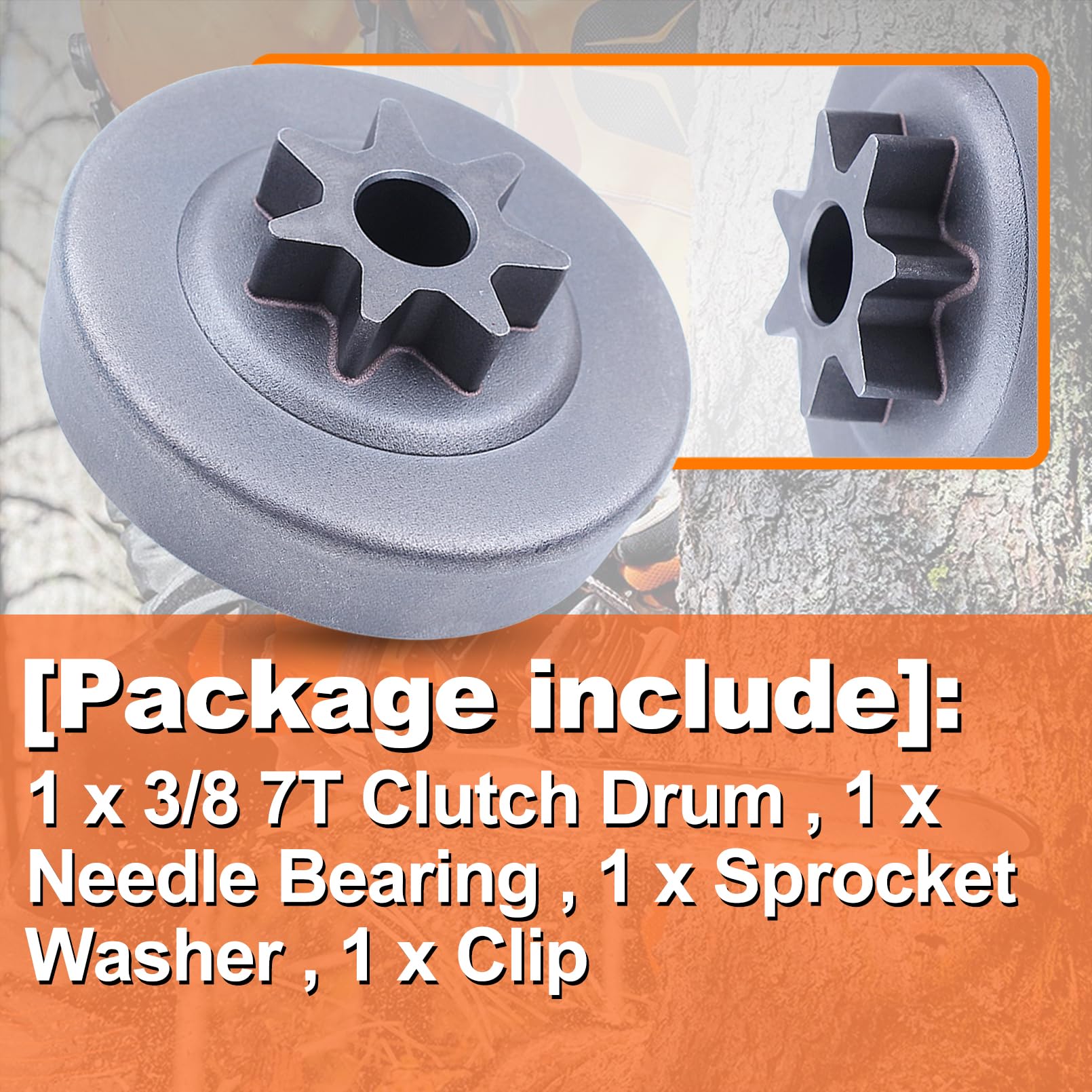 AUMEL Kit De Clips De Rondelle De Roulement De Pignon De Tambour D Embrayage De 3 8 Po Pour Stihl Ms311 Ms391 Tronconneuse Rempl