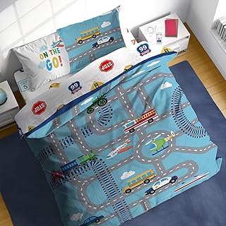 On The Go Full Comforter Set - 7 Piece Kids Bedding...