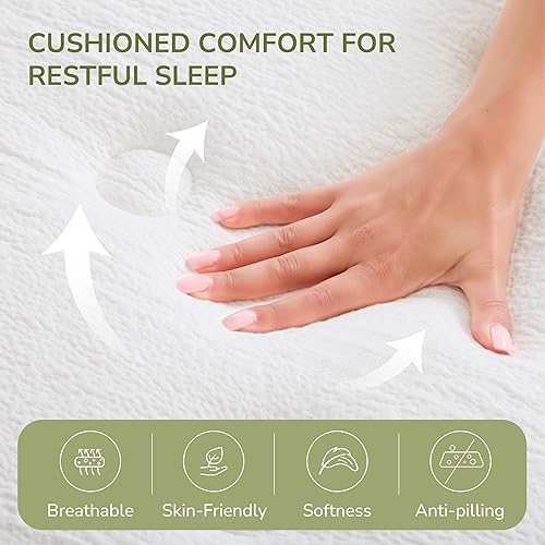 Miniatura 5 de Colchón King de espuma viscoelástica híbrida de 12 pulgadas en una caja con resortes interiores de bolsillo individual para aislamiento de