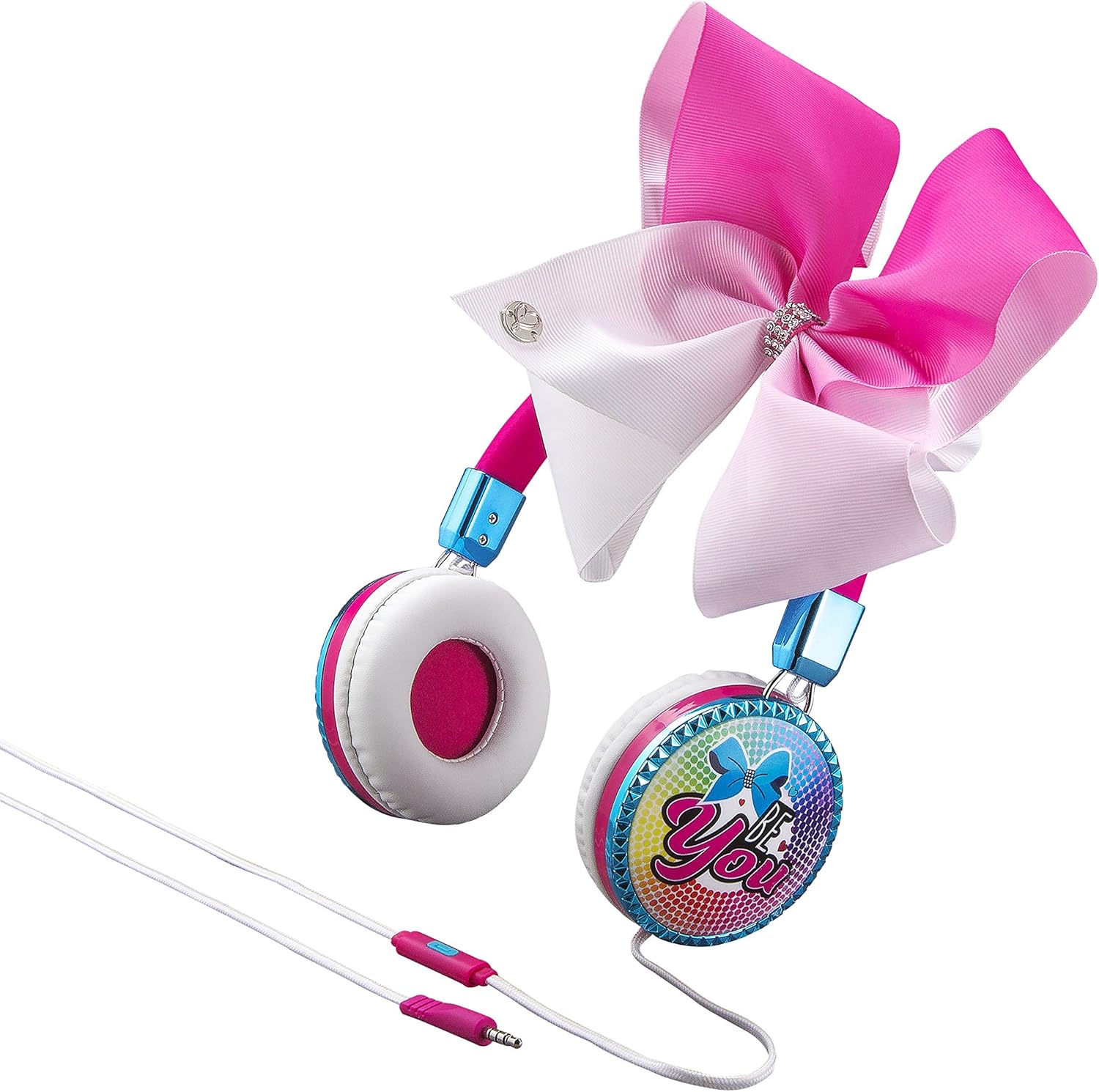 Super Brands JoJo Siwa Bow Fashion Headphones with Built-in Microphone for Video Call or Zoom Meeting, Wired Headphones & Travel Pouch Designed for Fans of JoJo Siwa Gifts Up To 40% OFF JoJo Siwa Bow Fashion Headphones with Built-in Microphone for Video Call or Zoom Meeting, Wired Headphones & Travel Pouch Designed for Fans of JoJo Siwa Gifts