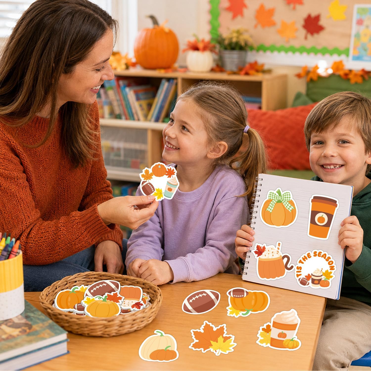 36Pack Fall Party Favors Fall Sticky Notes Self Sticky Writing Memo Pads image 5