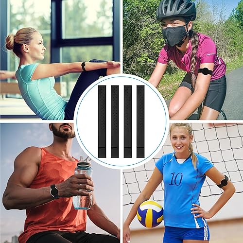 Miniatura 7 de Oudain 4 correas de repuesto para monitor de frecuencia cardíaca, correa suave para monitor de frecuencia cardíaca, Theory Fitness ajustable (0.8 x