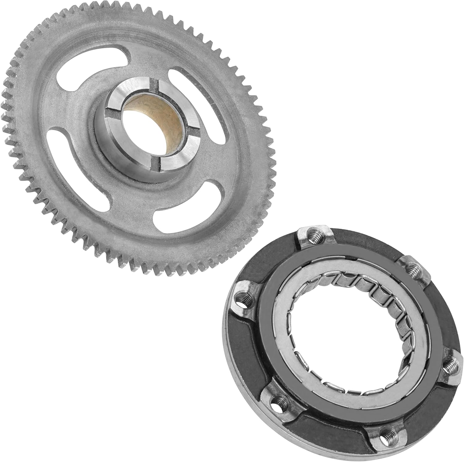 Caltric Starter Clutch And Idler Gear Compatible with Kawasaki Teryx 750 Krf750 4X4 2008-2012