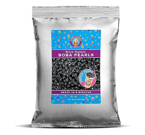 Perlas de tapioca negras Buddha Bubbles Boba.