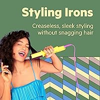 Vista 2 de Flower Beauty . Plancha plana de viaje de 75 pulgadas, alisadora de pelo de tamaño de viaje para un estilo brillante, suave y duradero, plancha