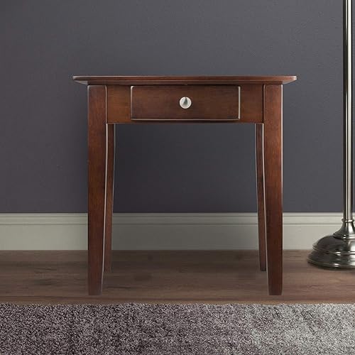 Miniatura 2 de Winsome Rochester 94821 - Mesa auxiliar de madera (20 x 20 x 20 pulgadas), color marrón