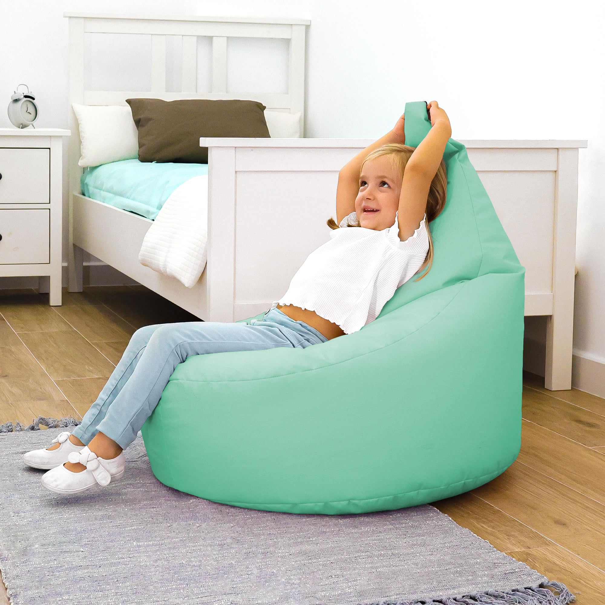 HAPPERS Puff Infantil Butaca para Salón o Dormitorio Menta