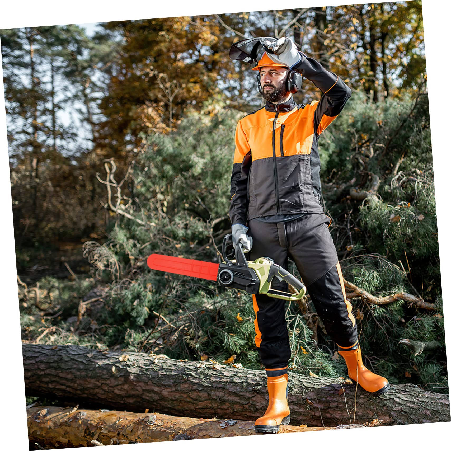 8 Fundas Protectoras de Plástico para Barra de Motosierra Cubierta de Barra Motosierra Funda Duradera para Almacenamiento y Uso al Aire Libre