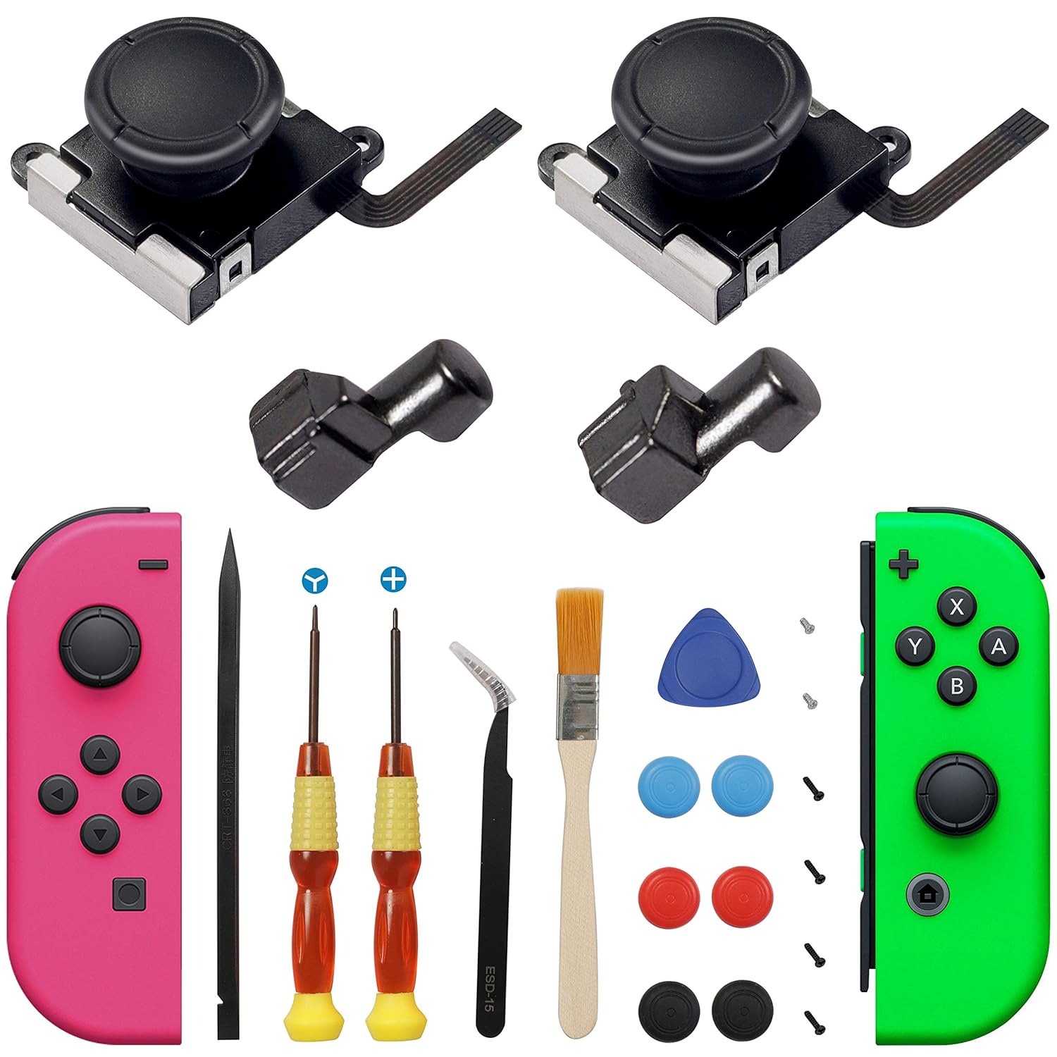[Upgraded Version] Joycon Joystick Replacement, 3D Joystick