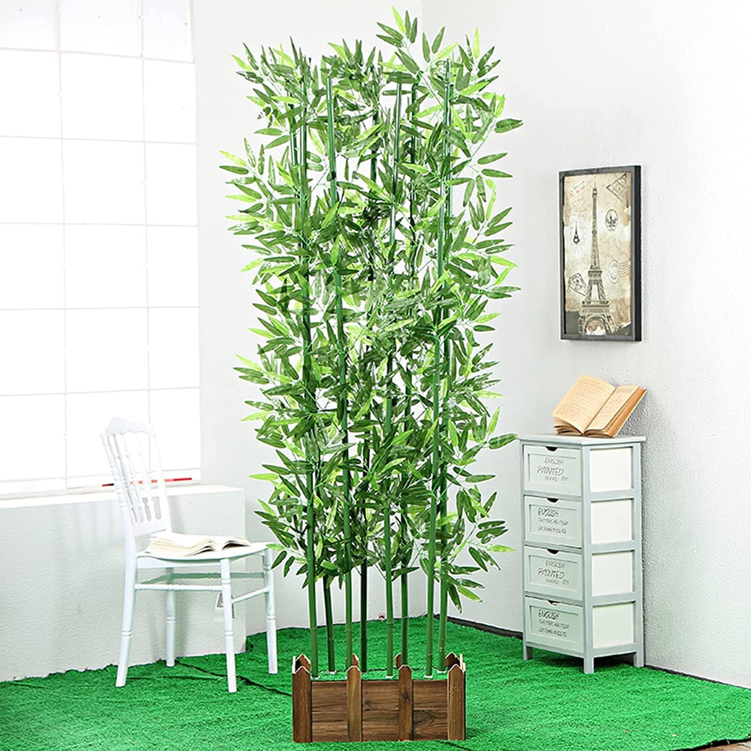 人工竹 造花 インテリア 坪庭 フェイクグリーン 大型 販売 装飾 和風 竹（タケ）ガーデニングフェンス 竹垣 竹林 人工観葉植物